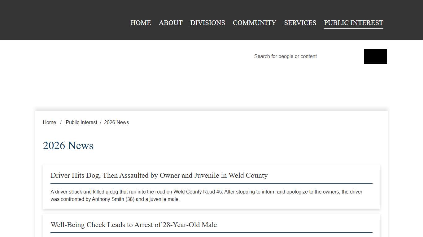 2026 News Weld Sheriff